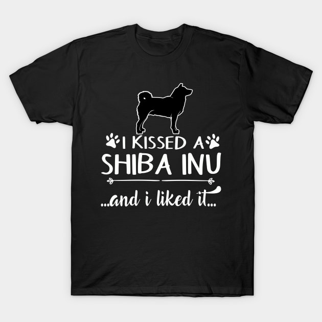 I Kissed A Shiba Inu T-Shirt by LiFilimon